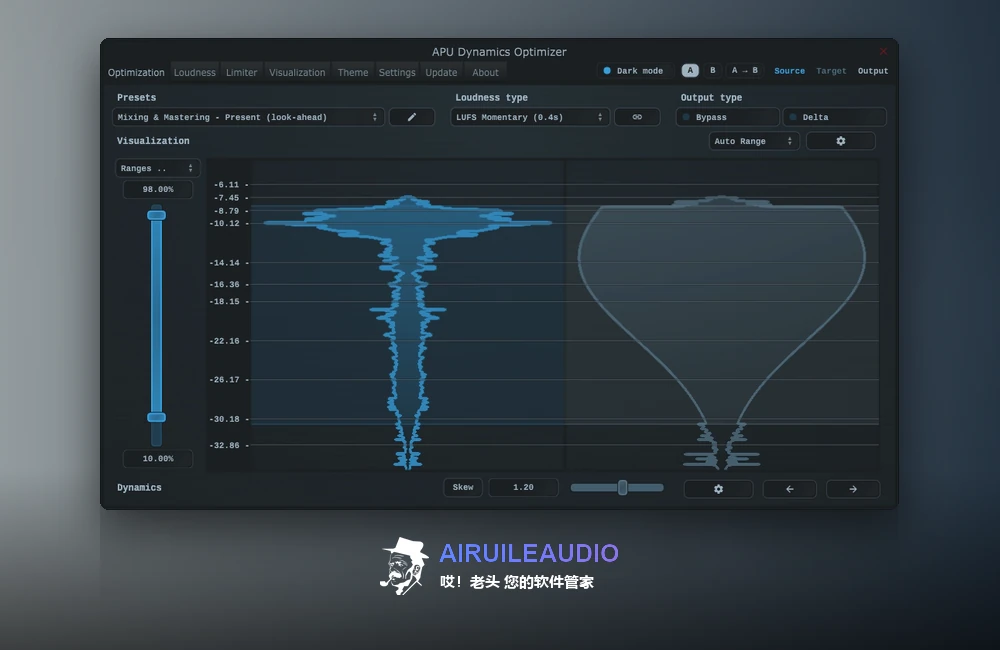 APU Dynamics Optimizer 插件界面