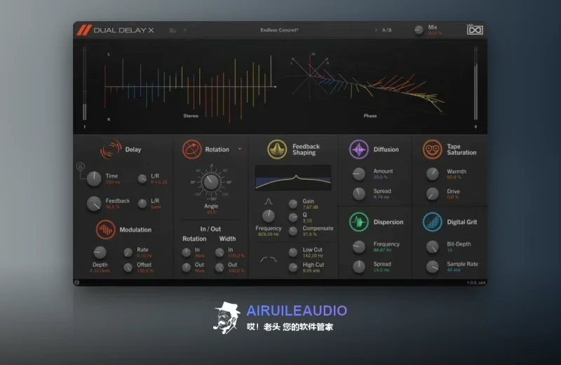UVI Dual Delay X Windows-哎！老头软件资源分享