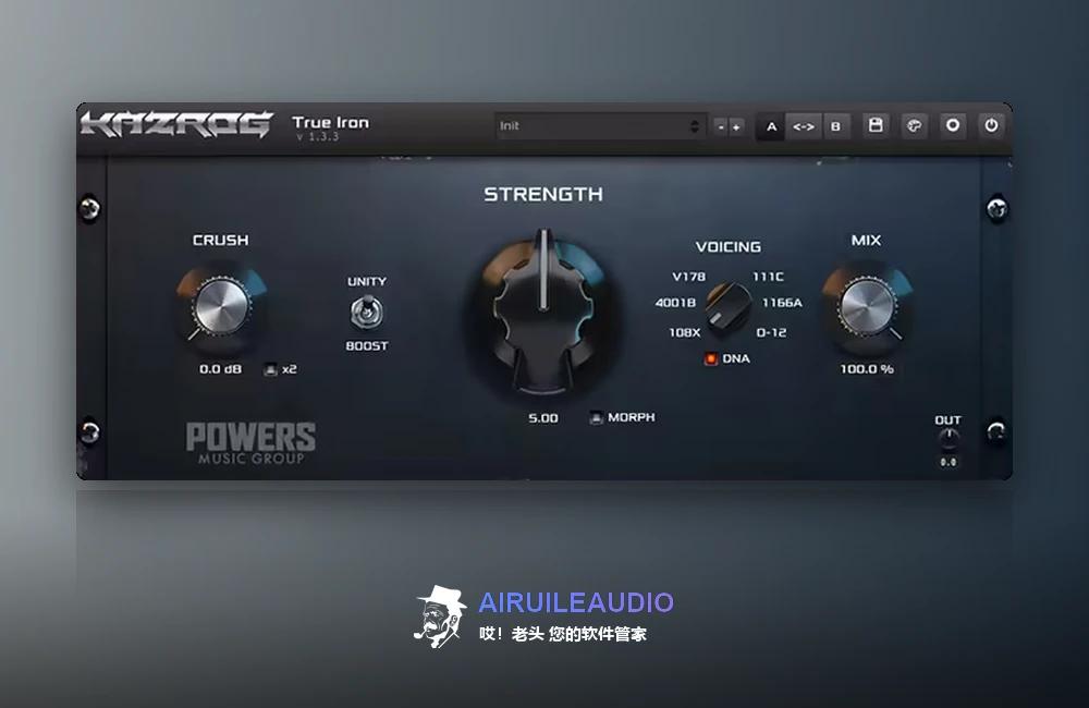 Kazrog True Iron 插件界面