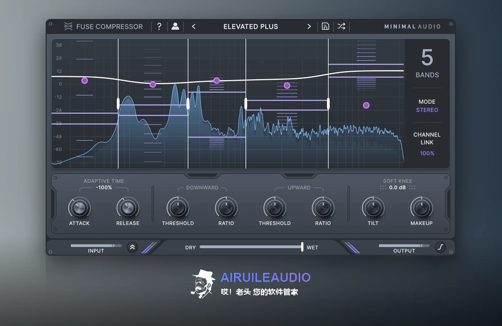 Minimal Audio Fuse Compressor 插件界面