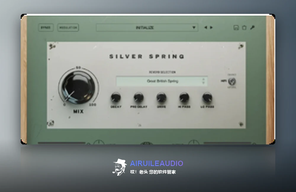 Teletone Audio – Silver Spring 插件界面