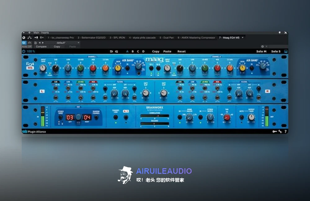 Plugin Alliance – Maag Audio EQ4 MS 插件界面