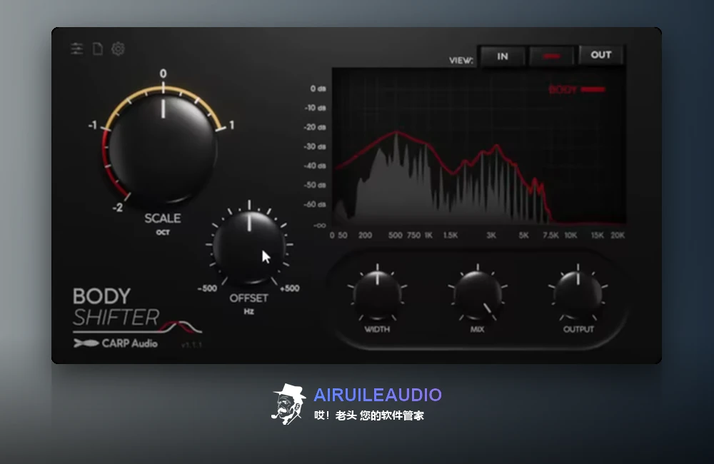 CARP Audio – Body Shifter 插件界面