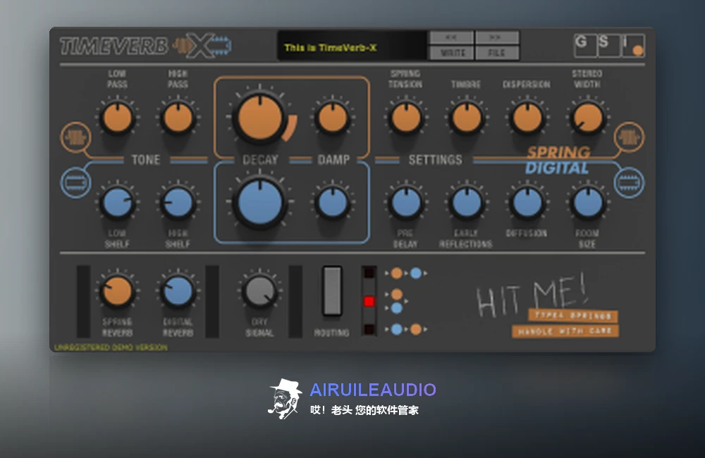 Genuine Soundware TimeVerb-X 插件界面