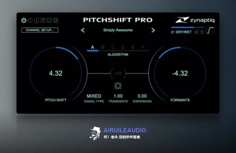 Zynaptiq – PITCHSHIFT PRO Windows-哎！老头软件资源分享