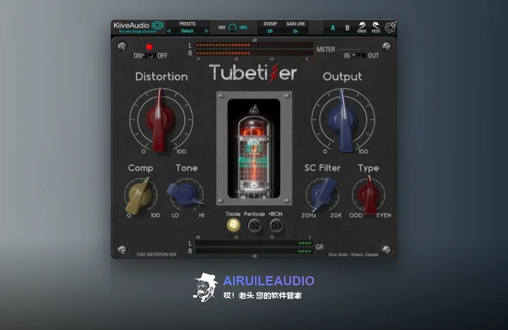 Kiive Audio Tubetizer 插件界面