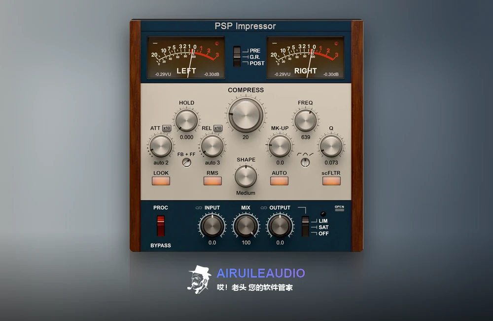 PSPaudioware – PSP Impressor 插件界面