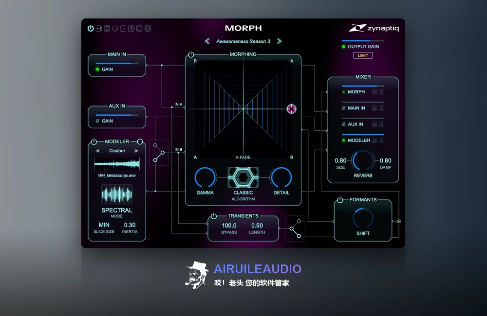 Zynaptiq MORPH 3 PRO 插件界面