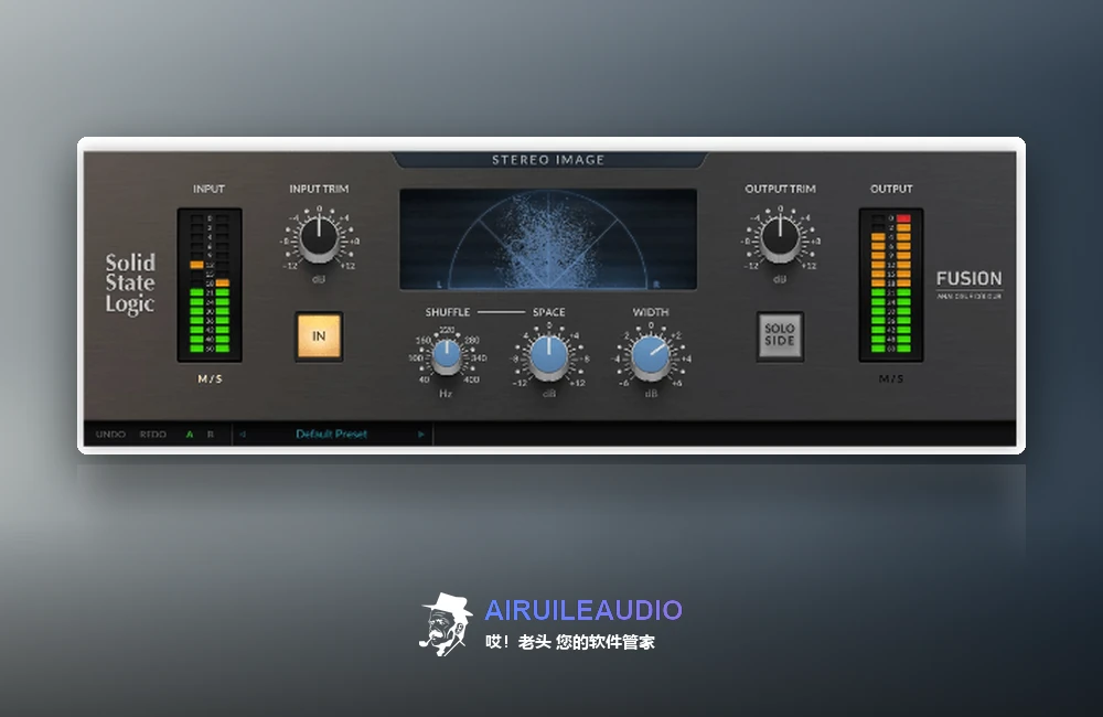 Solid State Logic SSL Fusion Stereo Image 插件界面