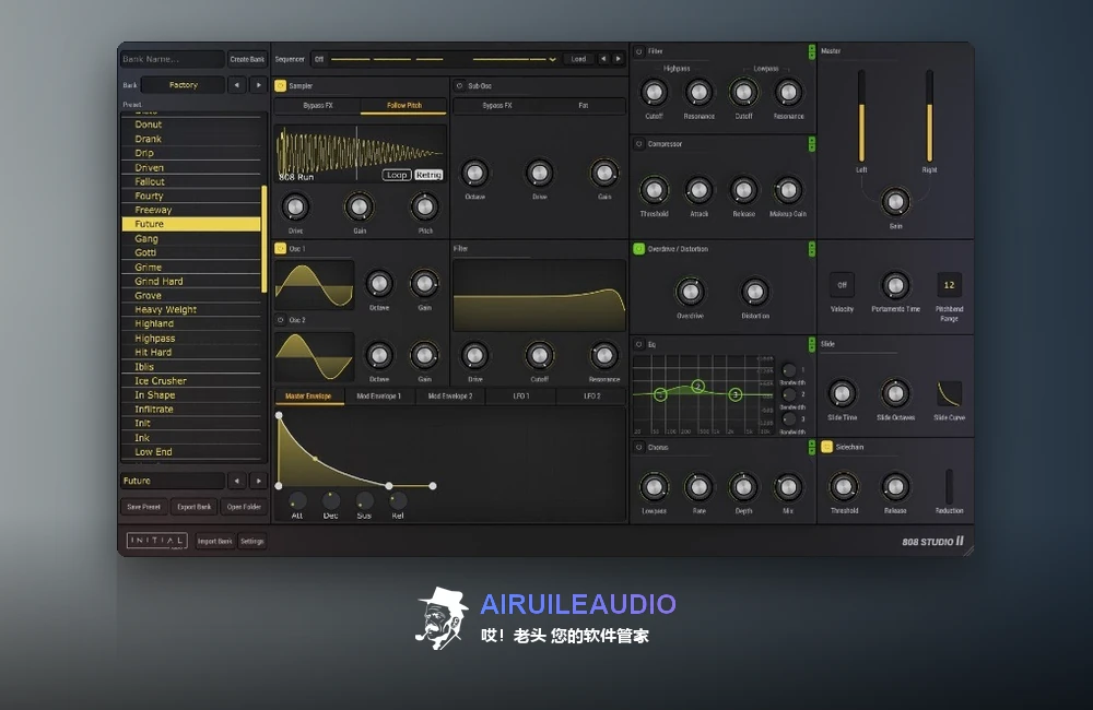 Initial Audio – 808 Studio 2 插件界面