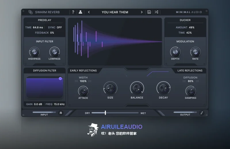 Minimal Audio Swarm Reverb Windows-哎！老头软件资源分享