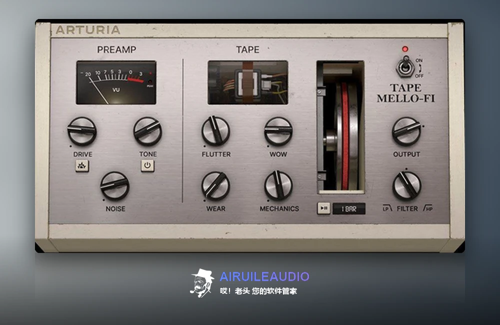 Arturia Tape MELLO-FI 插件界面