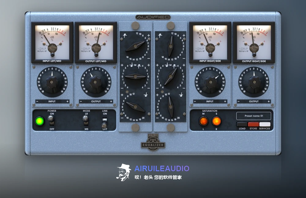 RZ062 Audified RZ062 Equalizer 插件界面