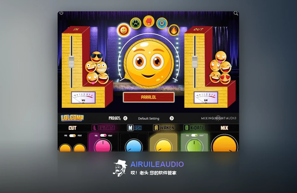 Mixing Night Audio LOLCOMP 插件界面