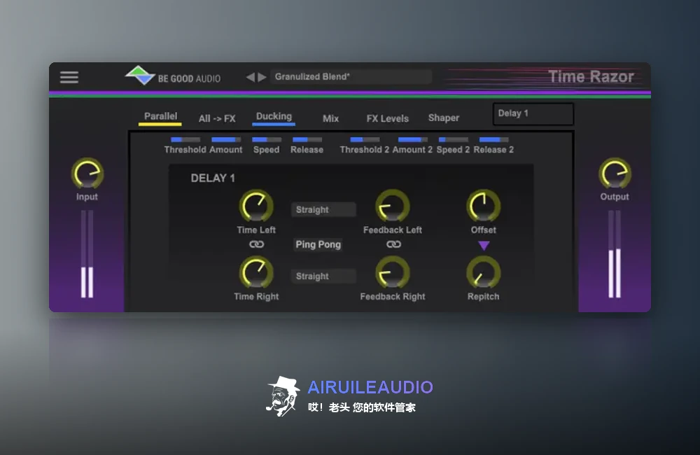 Be Good Audio Time Razor 插件界面