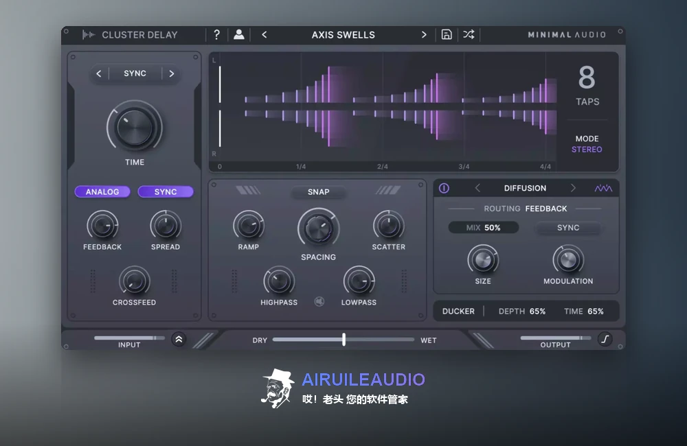 Minimal Audio Cluster Delay 插件界面