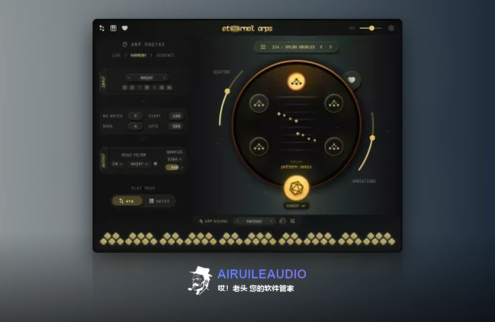 Pitch Innovations – Eternal Arps 插件界面