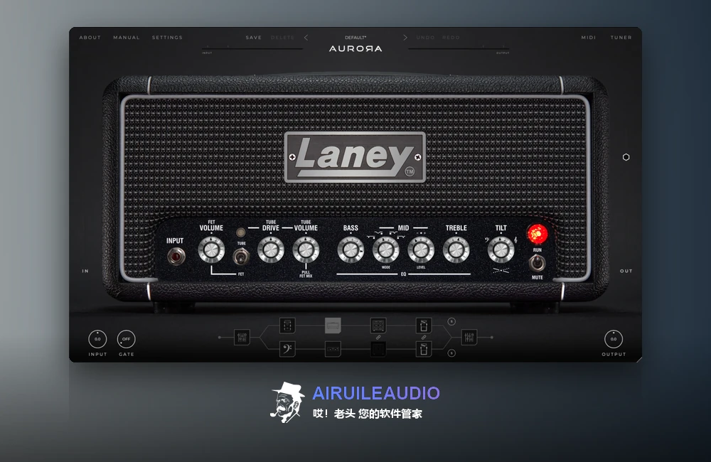 Aurora DSP – Laney Digbeth Production Suite 插件界面