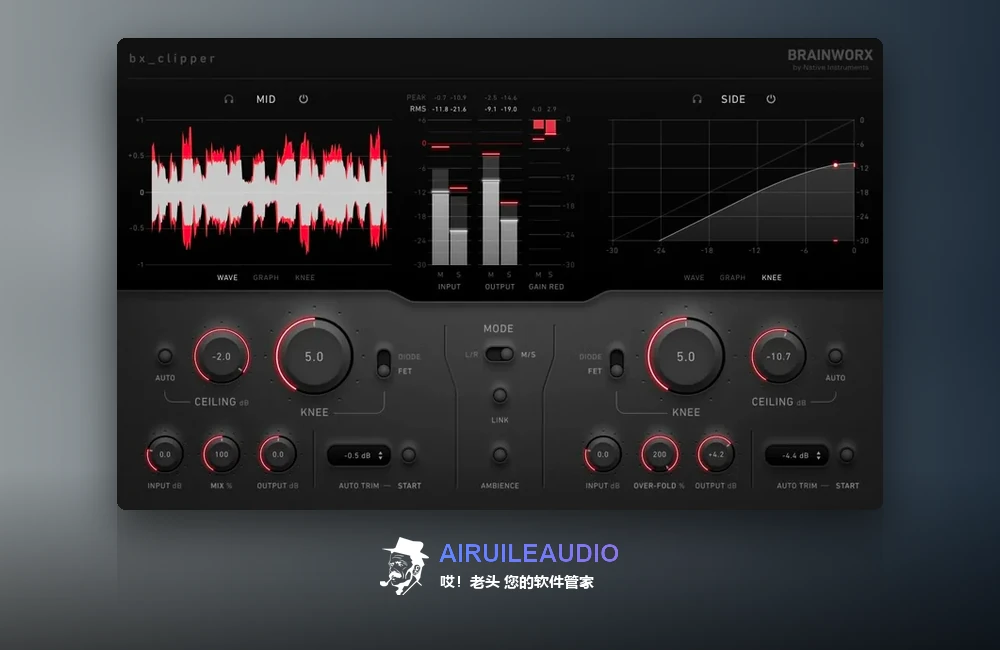 Plugin Alliance bx_clipper 插件界面