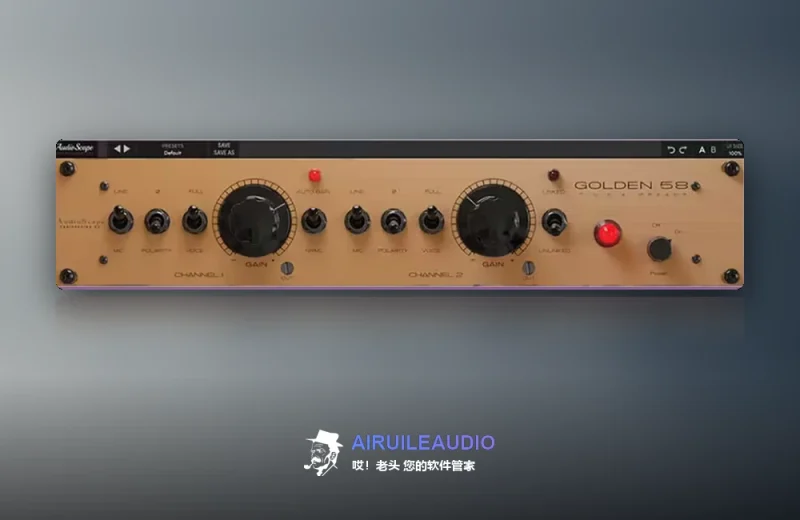 Audioscape Golden 58 Preamp Windows-哎！老头软件资源分享