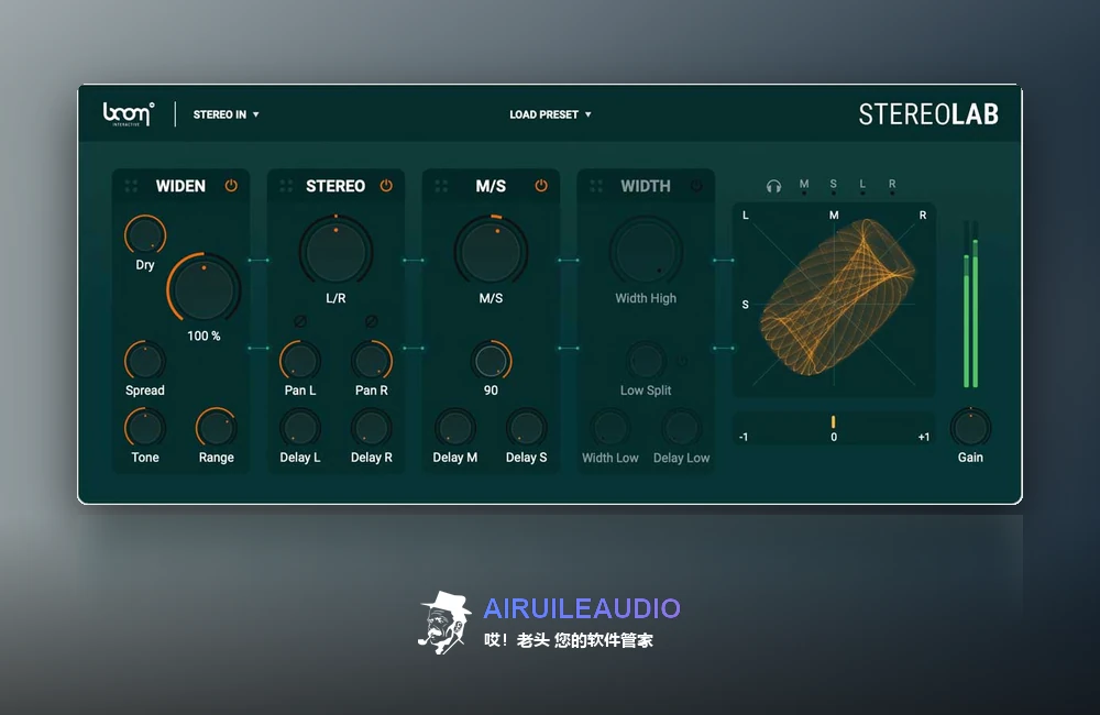 Boom Library StereoLab 插件界面
